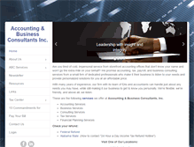 Tablet Screenshot of abcconsultants.com